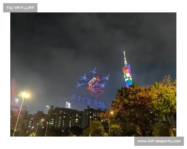 中国品牌无人机灯光秀点亮清迈夜空拼出拼搏二字展现创新科技魅力